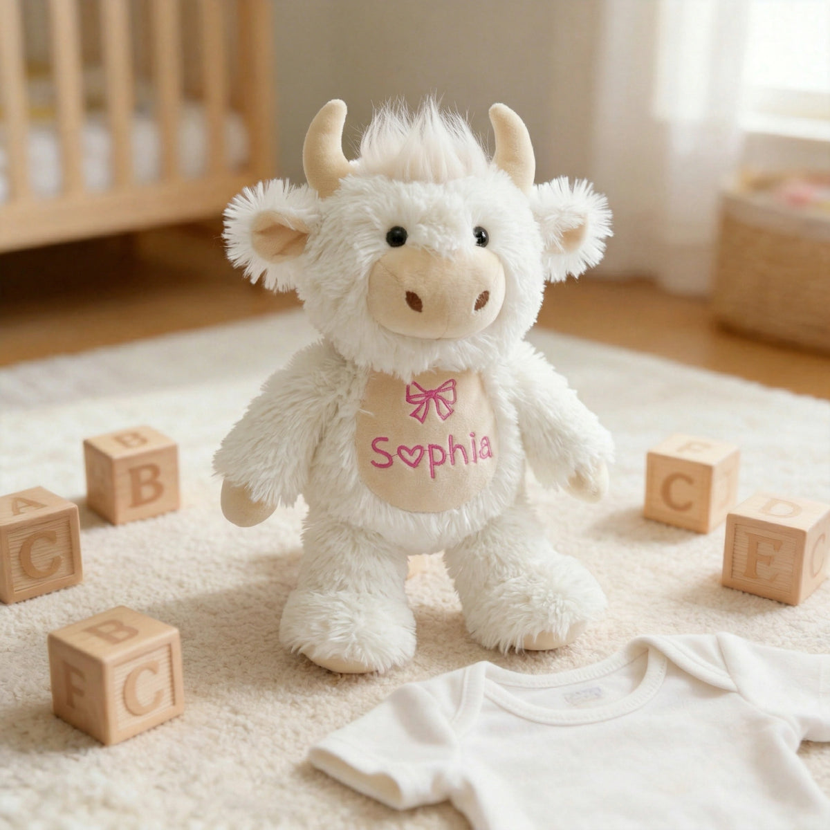 Personalized Highland Cow Stuffed Animal