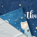 Personalized Cute Baby Elephant Custom Name Blankets