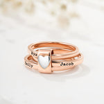 Personalized Name Stacking Rings