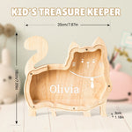 Wooden Cat Piggy Banks for Kids