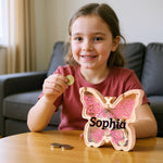 Wooden Butterfly Piggy Banks for Kids