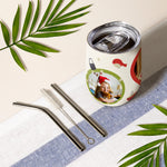Christmas family photo Wine Tumbler