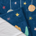 Personalized Space Rocket Baby Blanket Custom Design Baby Name Blanket