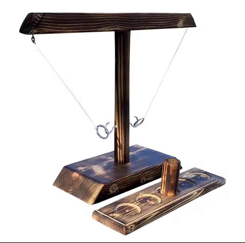 Personalized Wooden Ring Toss Game - Custom Name