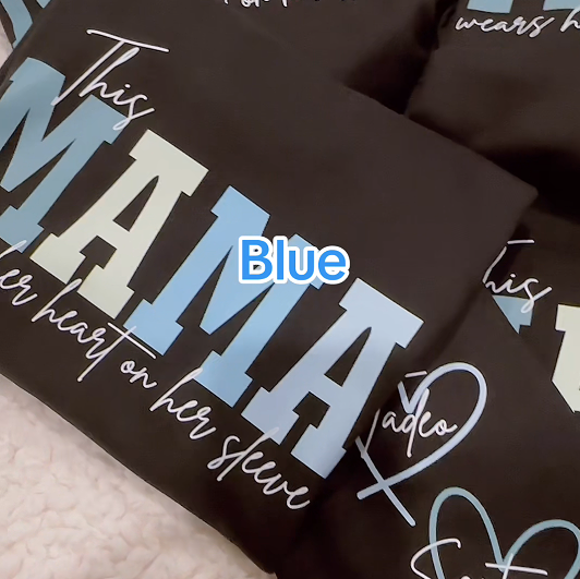 Wear Your Heart on Your Sleeve – Personalized Mama Sweatshirt with Kids’ Names