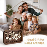 Personalized Family Tree w/Names - 2 Sizes Customized Wood Signs Decor Grandma Gifts, Birthday Gifts for Grandma Mom Grandparent, Custom Family Wooden Desk Table Sign Art Decorations