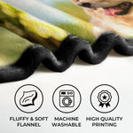 Personalised 6 Family Photos Soft Throw Blanket Gift for Mom Grandma Dad