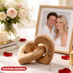 Romantic Couple - Personalized Infinity Heart Sculpture