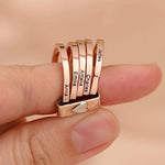 Personalized Name Stacking Rings