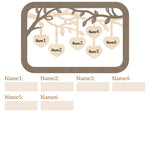 Personalized Family Tree w/Names - 2 Sizes Customized Wood Signs Decor Grandma Gifts, Birthday Gifts for Grandma Mom Grandparent, Custom Family Wooden Desk Table Sign Art Decorations