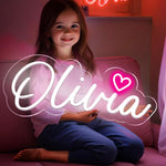 Custom LED Neon Signs for Wall Decor, 12 Colors w/Remote