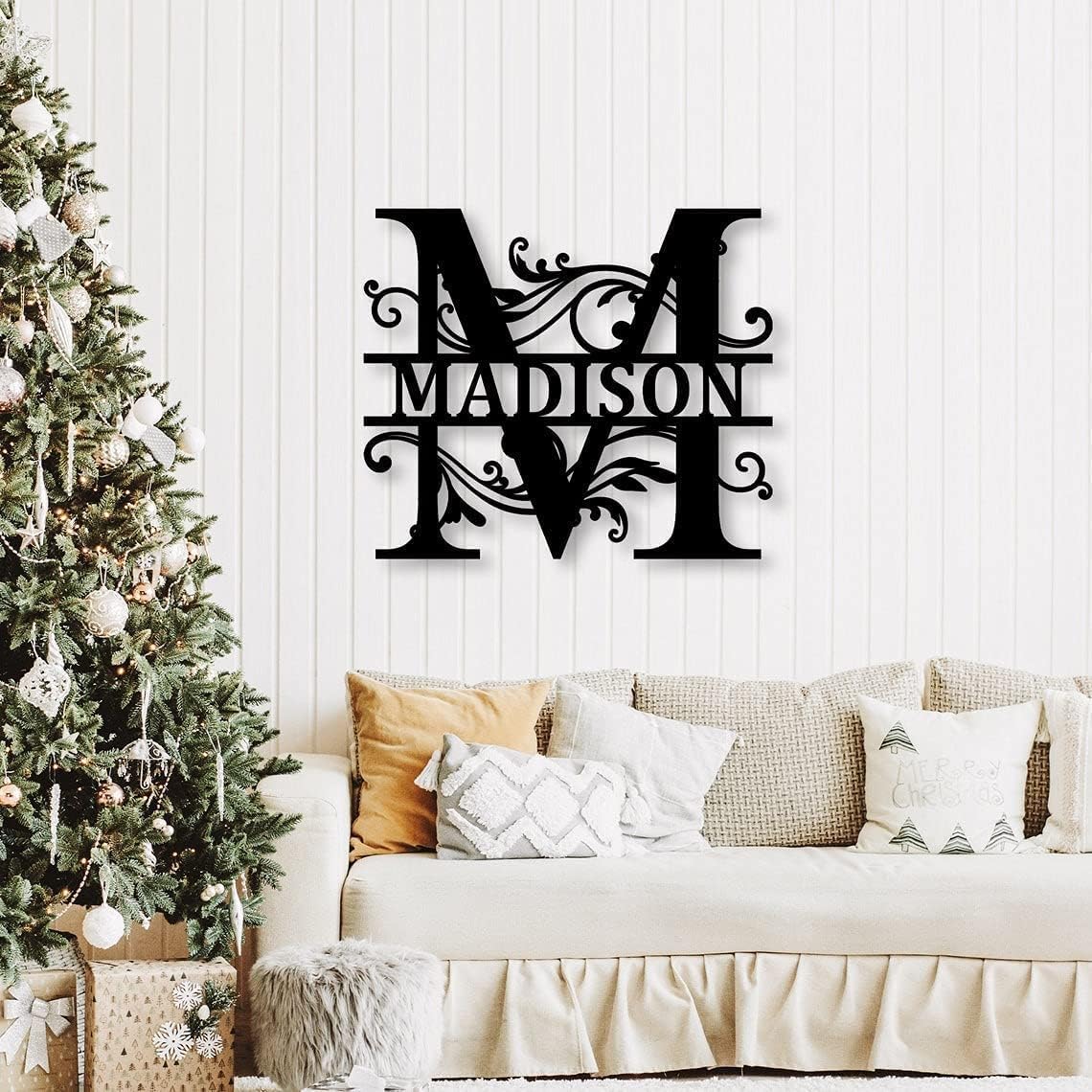 Personalized Family Name Metal Sign-Monogram Wall Decor