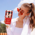 Customizedbee Personalized Tumbler with Picture Text Name Logo