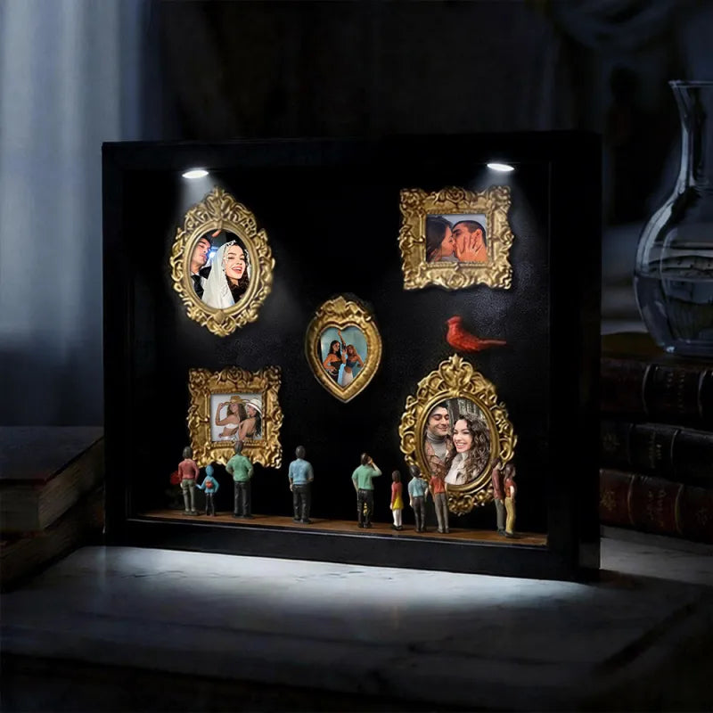 Marco del Museo de Nosotros, regalo personalizado para parejas, lindos regalos en miniatura para museos, regalo significativo, regalo de aniversario para San Valentín.