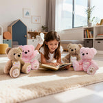 Starlight Teddy Bear 14” - Brown Short Fur - Personalized Gift