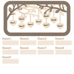 Personalized Family Tree w/Names - 2 Sizes Customized Wood Signs Decor Grandma Gifts, Birthday Gifts for Grandma Mom Grandparent, Custom Family Wooden Desk Table Sign Art Decorations