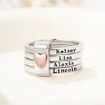 Personalized Name Stacking Rings