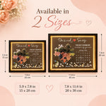 Personalized "Missing Piece" Photo Light Frame - Custom Anniversary Calendar Gift for Couples