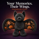 Personalized Halloween Bat Bear Plush 🦇🧸