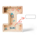 Personalized Wooden Letter Piggy Bank-Good Gift For Kids
