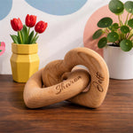 Romantic Couple - Personalized Infinity Heart Sculpture