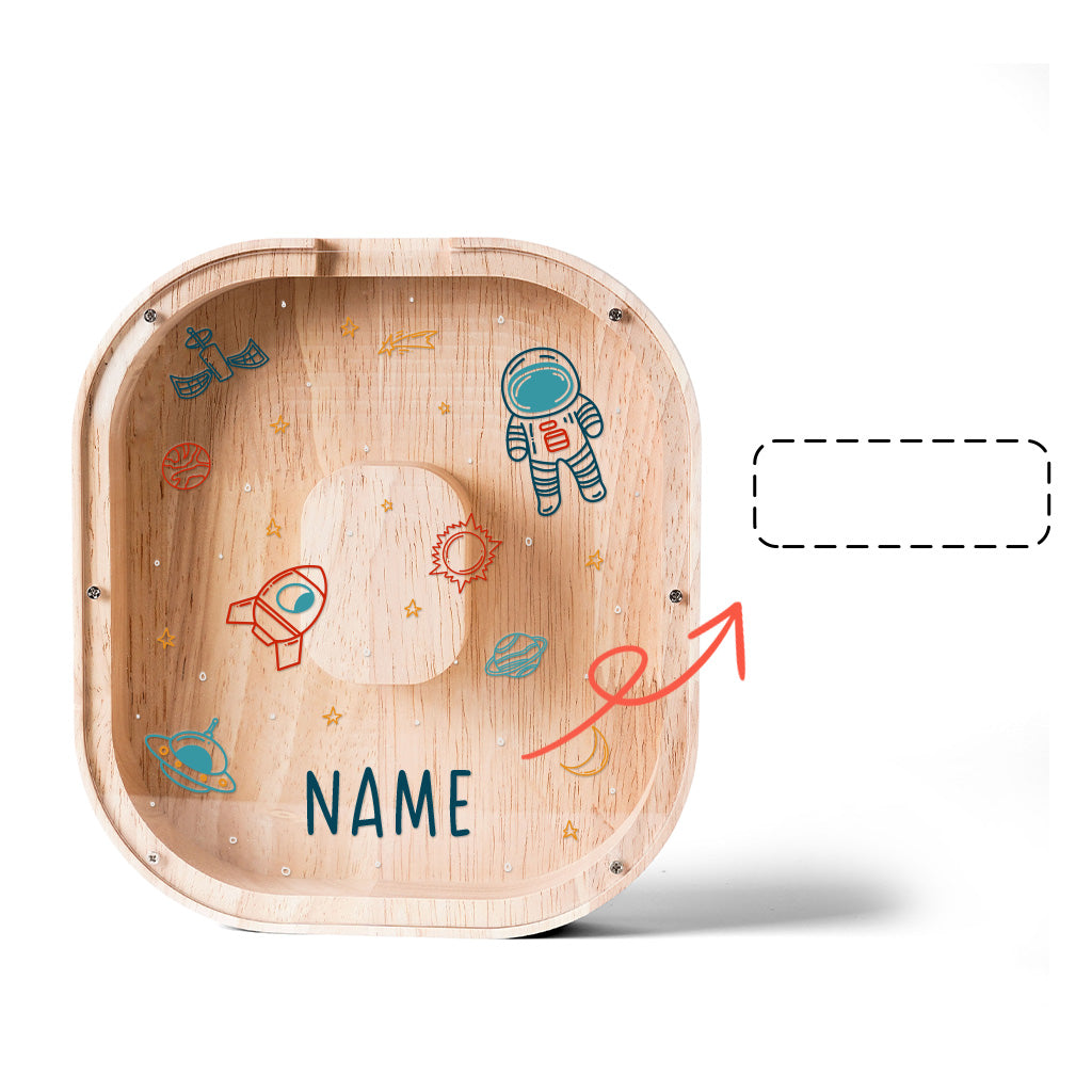 Personalized Wooden Letter Piggy Bank-Good Gift For Kids