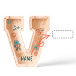Personalized Wooden Letter Piggy Bank-Good Gift For Kids