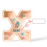Personalized Wooden Letter Piggy Bank-Good Gift For Kids