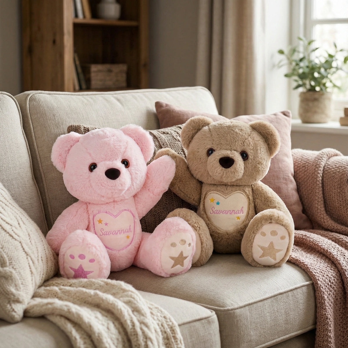 Starlight Teddy Bear - Short-Pile Fur - Personalized Gift