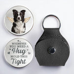 Personalized Pet Memorial Keychain with Custom Pet Photo & Angel Wings