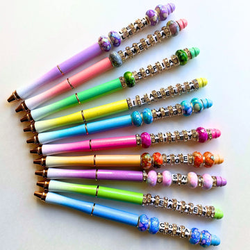 Custom Name Beaded Pens for Gifts Pens with a Personal Touch
