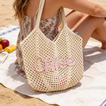 Personalized beach tote bags