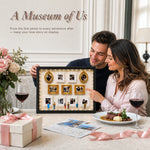 Marco del Museo de Nosotros, regalo personalizado para parejas, lindos regalos en miniatura para museos, regalo significativo, regalo de aniversario para San Valentín. 