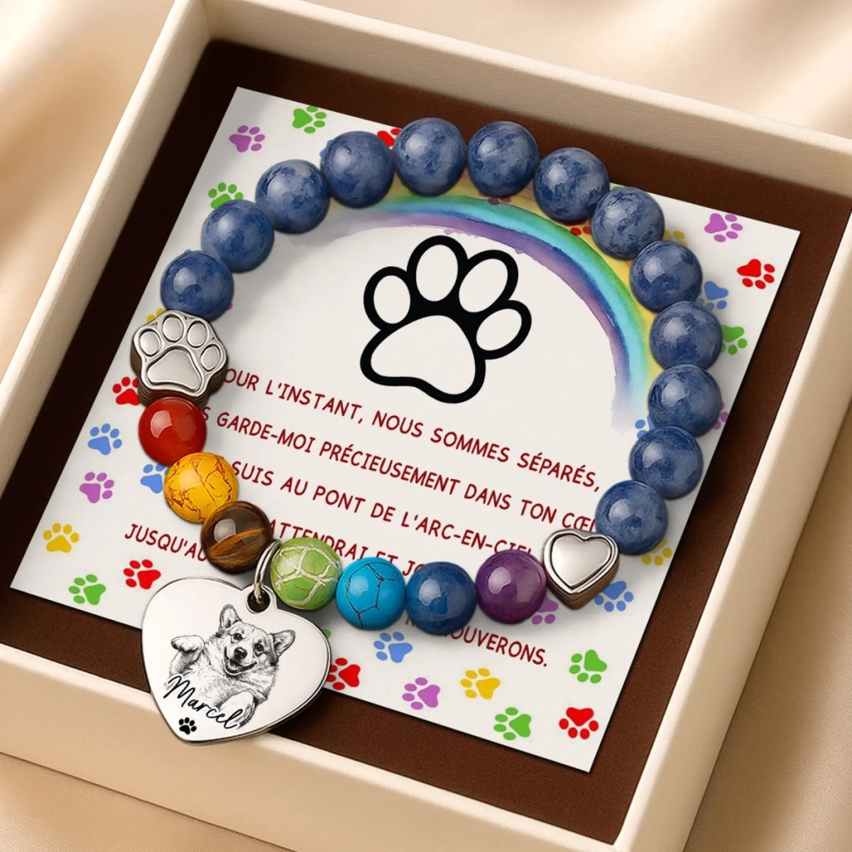 Personalised Photo Keepsake Bracelet – A Commemorative Gift for Pet Owners – Forever in my heart