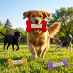 Personalized Dog Bone-Shaped Squeaky Toy