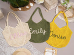 Personalized beach tote bags