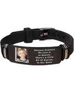 Custom Photo Engraved Black Bracelet – A Unique Keepsake for Your Special One