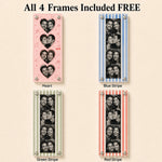 Custom Magnetic Acrylic Photo Magnets with 4 Interchangeable Frames