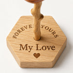 Personalized Wooden Rose Keepsake for Couples