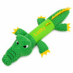 Custom Embroidered Crocodile Dog Toy - Squeaky & Durable Plush