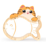 Piggy Bank for Kids, Personalized Wooden Money Box, Custom Piggy Bank Toy, Unique Wooden Cash Savings Box, Ideal Birthday for Girl Boy