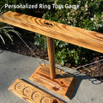 Personalized Wooden Ring Toss Game - Custom Name