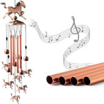 Pure hand-made Copper Horse wind chimes