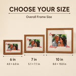 Custom Photo Frame with Hand-Embroidered Love Message