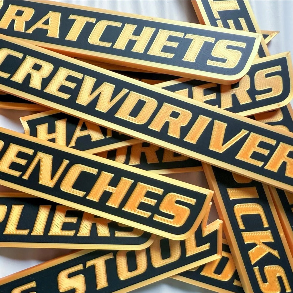 🌟12 Pack ofMagnetic Toolbox Labels🔩