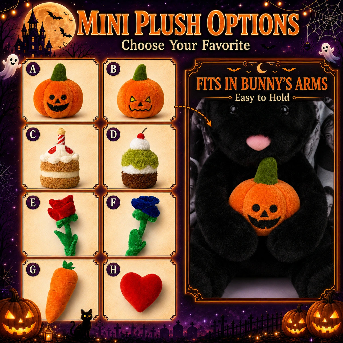 Midnight Bunny — Personalized Halloween Plush