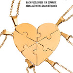 Personalized Puzzle Heart Necklace