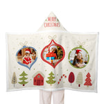 Winter Wonderland Custom Name Christmas Blanket Hooded