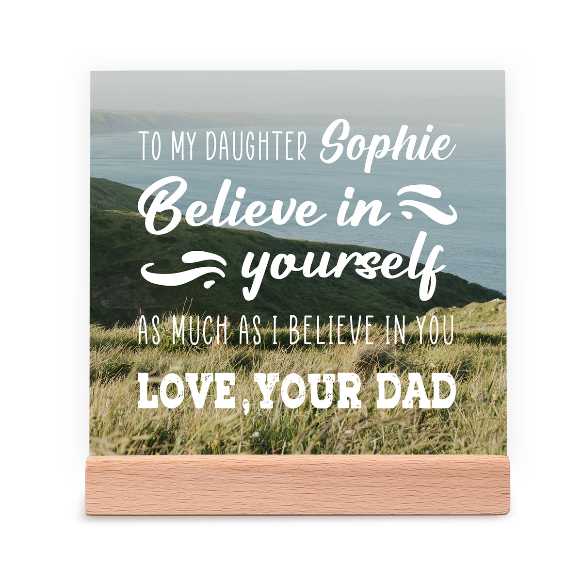 Believe in Yourself Back to School Gift for Children Custom Acrylic Signs Gift