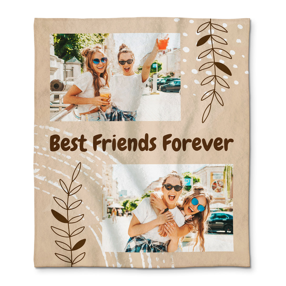 Best Friends Forever Custom Photo Blanket Gifts Besties Forever
